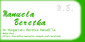 manuela beretka business card